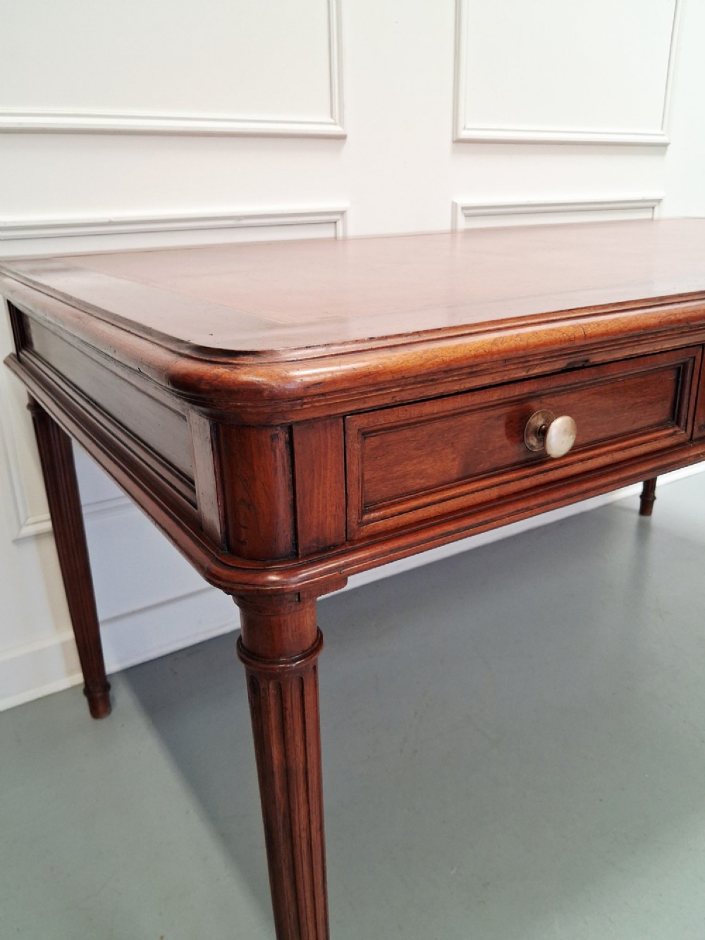Beautiful Large French Antique Desk c1900 View V