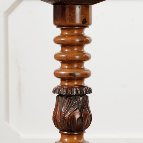 VICTORIAN BOBBIN TURNED PEDESTAL TABLE WITH DRAWER SEWING TABLE - ADDITIONAL PHOTO 6