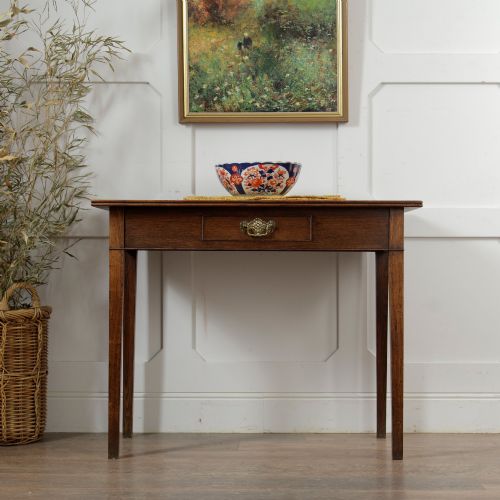 GEORGIAN GEORGE III OAK CONSOLE SIDE TABLE - ADDITIONAL PHOTO 11