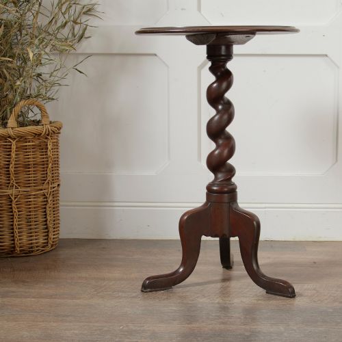 VICTORIAN WALNUT BARLEY TWIST PEDESTAL TABLE - ADDITIONAL PHOTO 1