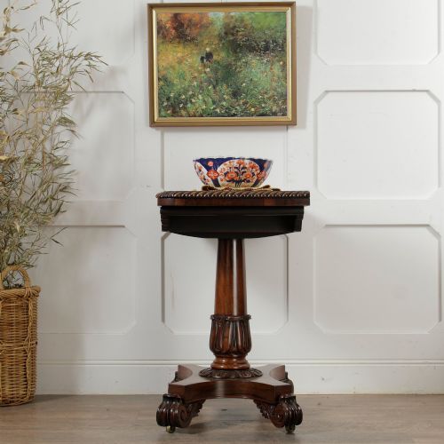 WILLIAM IV ROSEWOOD CARD TABLE - ADDITIONAL PHOTO 2