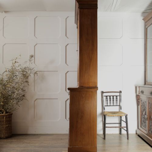 LATE VICTORIAN GLAZED BOOKCASE ABOVE CUPBOARD - ADDITIONAL PHOTO 12