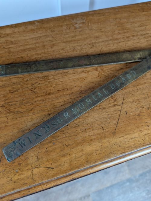 Solid Brass Folding Ruler – Windsor Burial Board