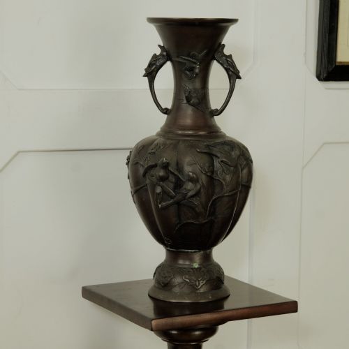 Late 19th-century Japanese Meiji Bronze Vase