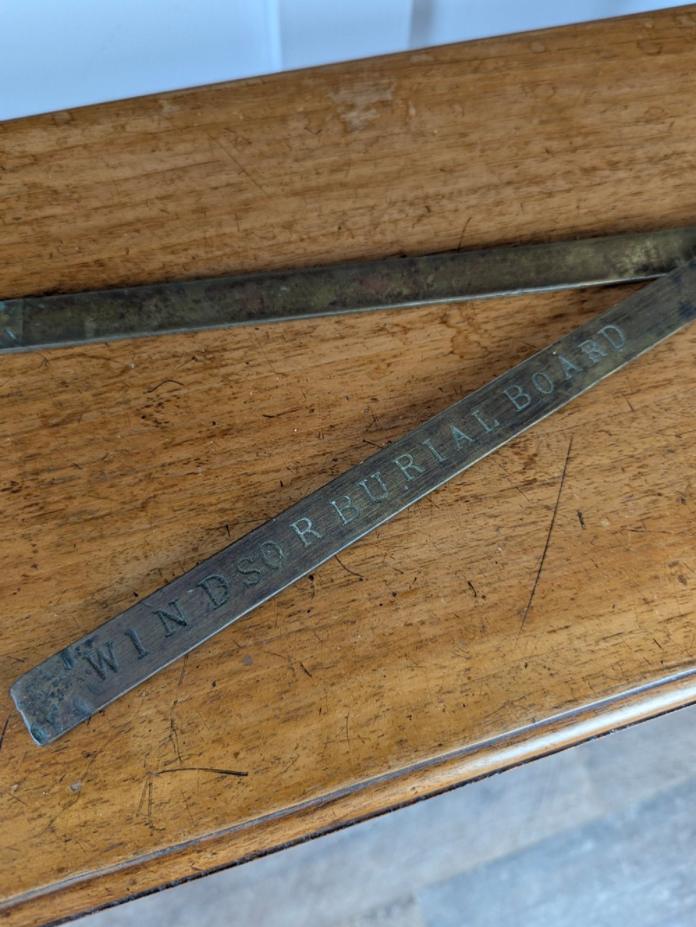 Solid Brass Folding Ruler – Windsor Burial Board