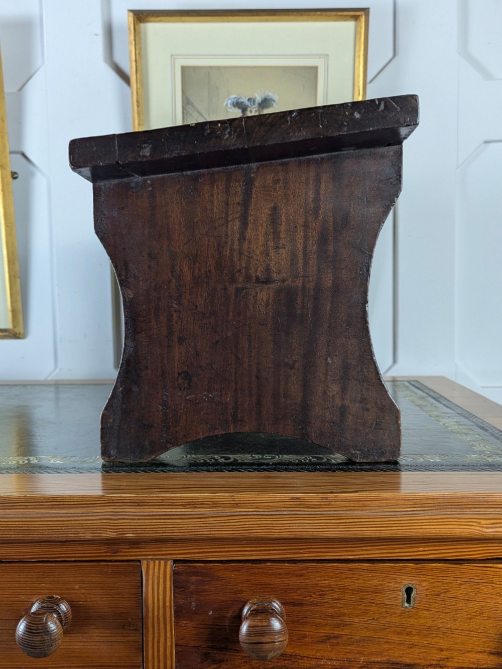 19th Century Walnut Ecclesiastical Prayer Stool View IV