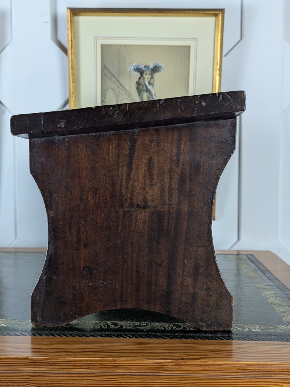19th Century Walnut Ecclesiastical Prayer Stool View V