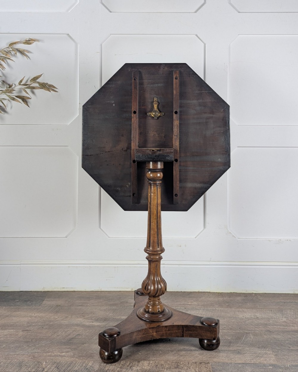 William Iv Walnut Snap-Top Tea Table View IV