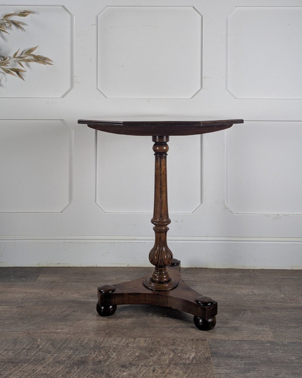William Iv Walnut Snap-Top Tea Table View VI