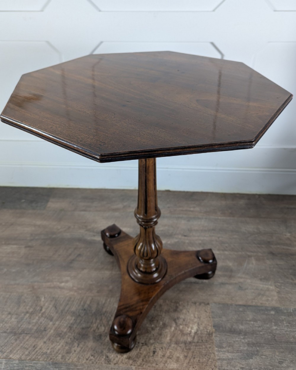 William Iv Walnut Snap-Top Tea Table View IX