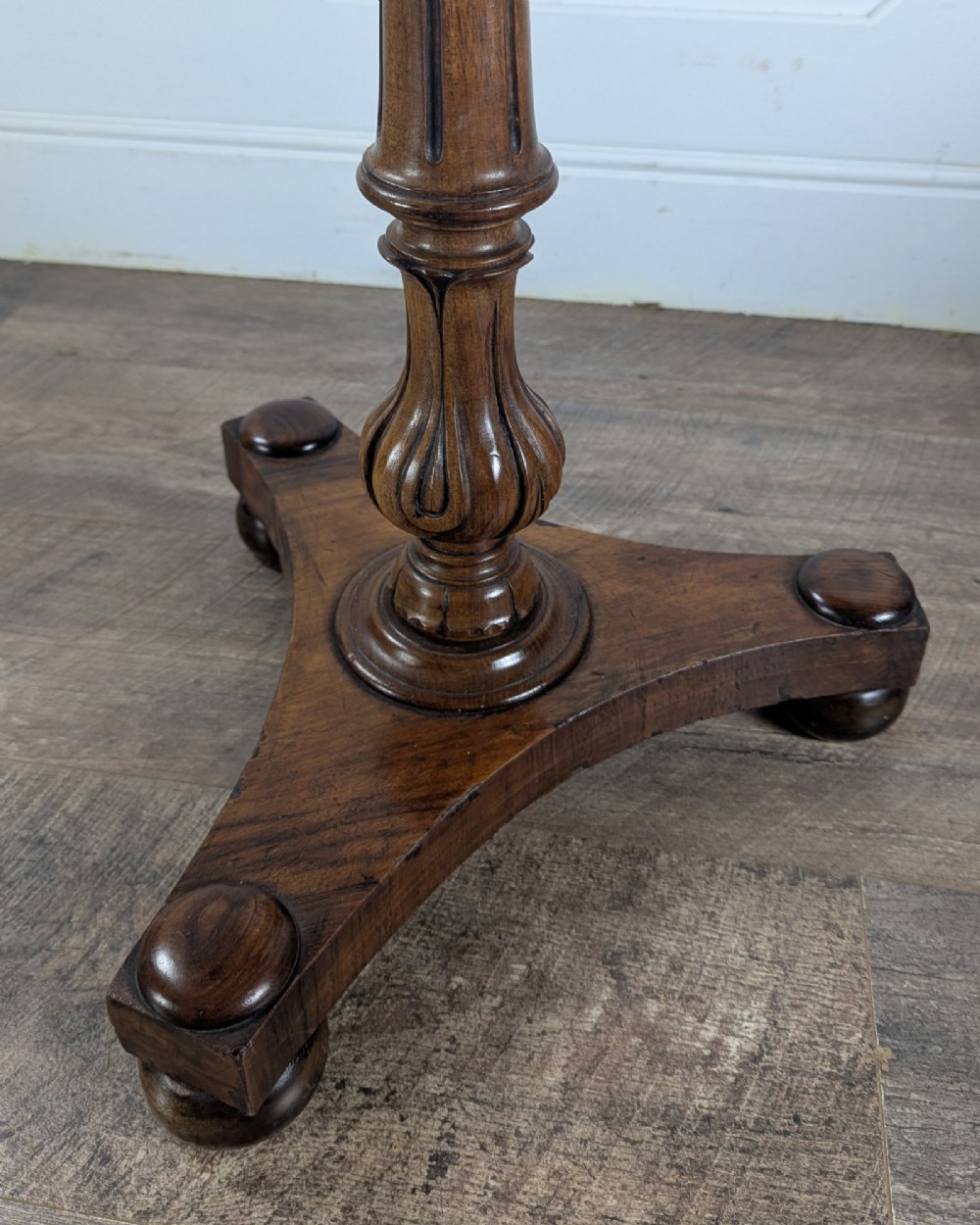 William Iv Walnut Snap-Top Tea Table View X