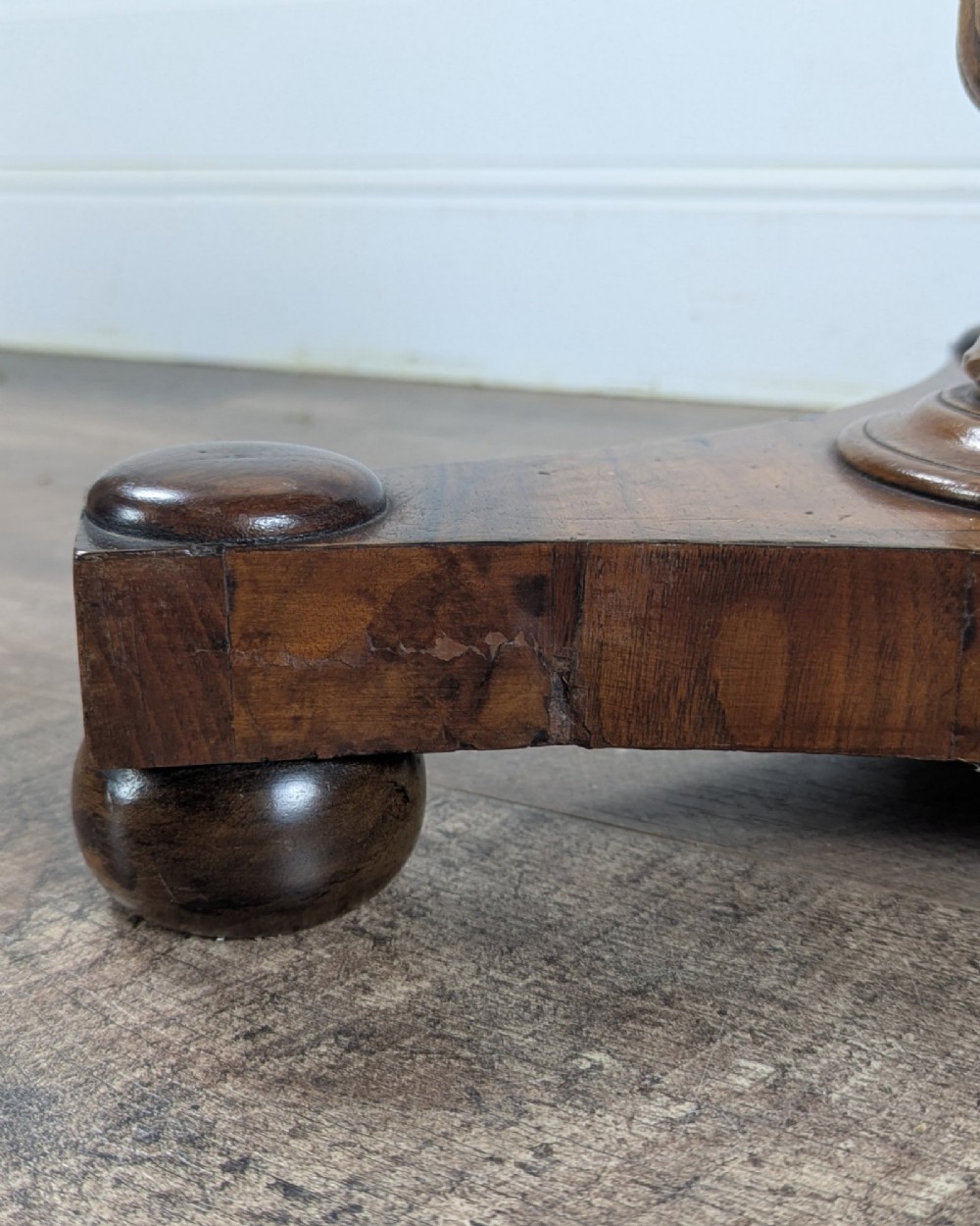 William Iv Walnut Snap-Top Tea Table View XII
