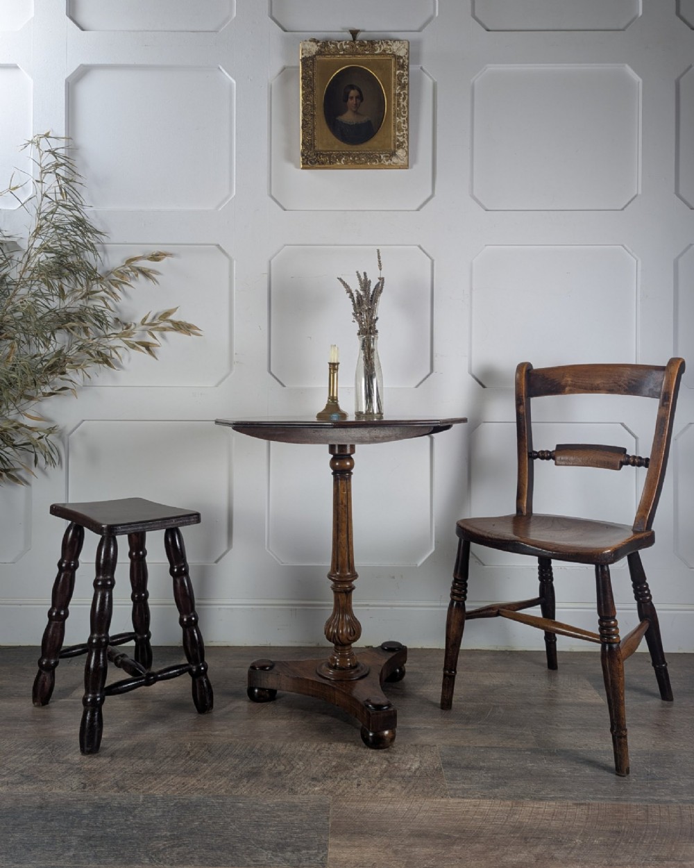 William Iv Walnut Snap-Top Tea Table View XIV
