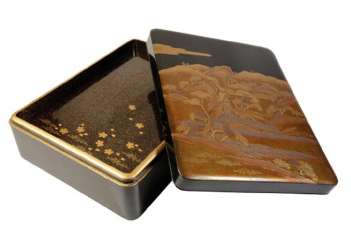 japanese gold lacquer documentwriting box matched set - CATEGORY: ANTIQUE BOXES - DATED 1850