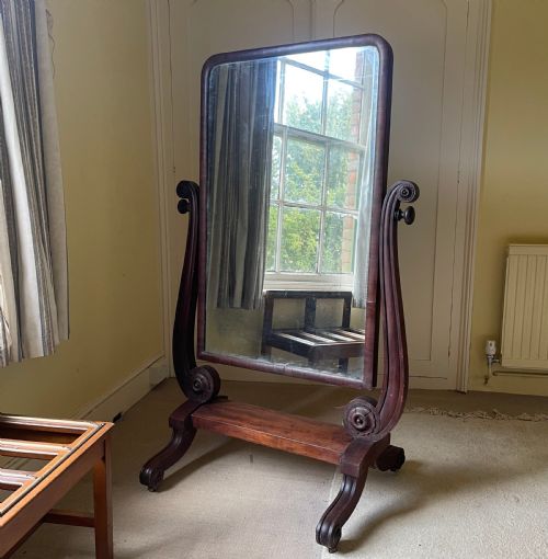 A William IV cheval mirror