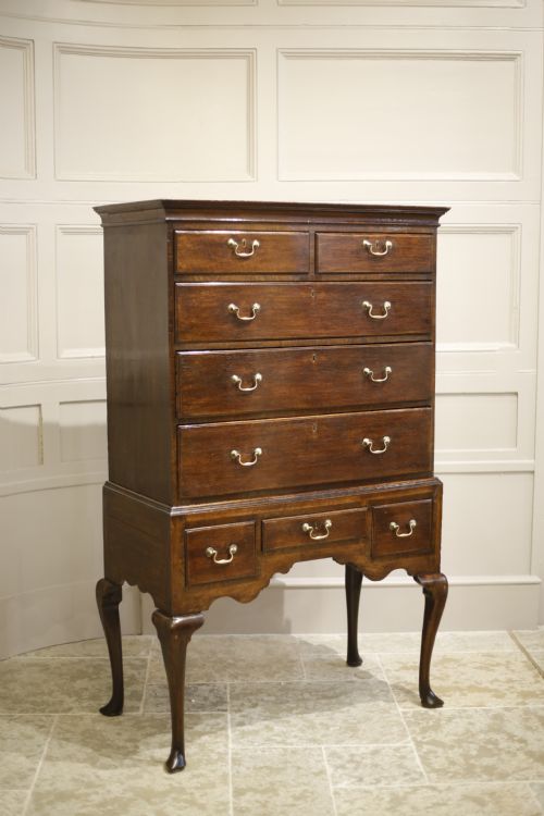 18th Century Oak Chest on Stand