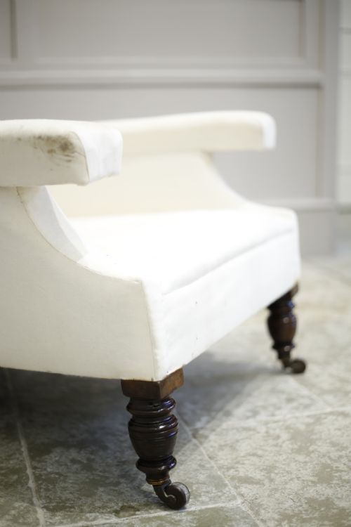 fig 1. 19th century Deep seated country house armchair