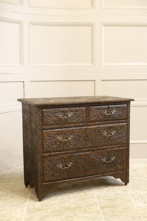 Early 20th Century Heavily Carved Chest of Drawers