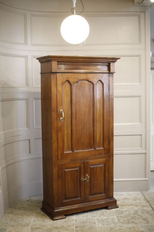 19th Century Teak Gothic Cupboard from Goa