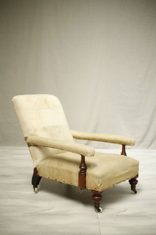 Victorian Deep Seated Open Armchair