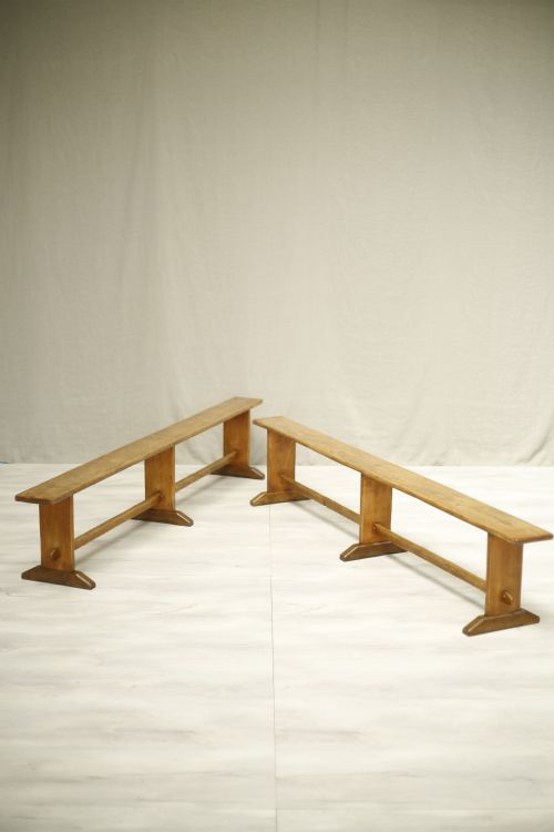 Pair of 2.5m 19th Century Country Benches