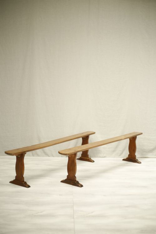 Pair of 19th Century French Cherrywood Benches