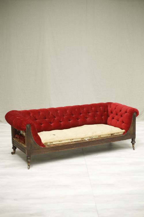 Large Aesthetic Movement Chesterfield Sofa