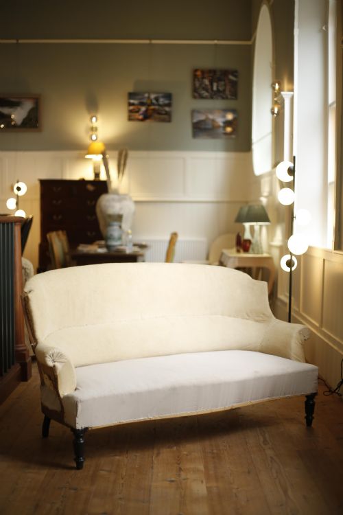 Napoleon III Shield Backed Sofa