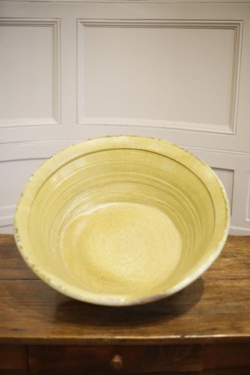 Early 20th Century Glazed Spanish Dairy Bowl- No4
