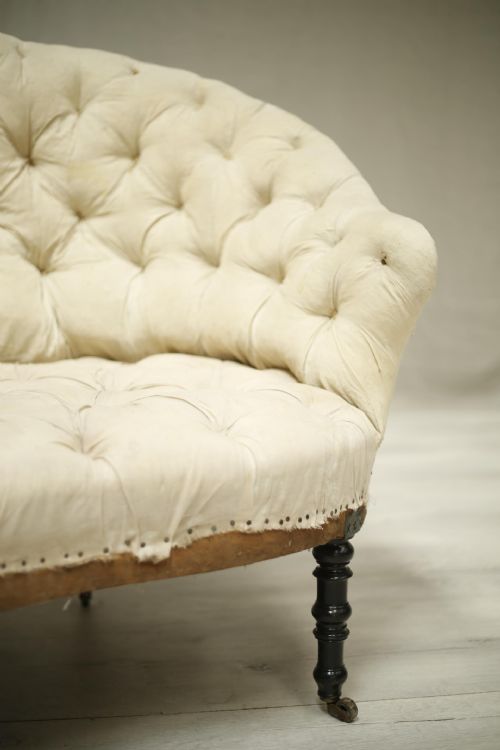 fig 1. Napoleon III Curved back kidney shaped sofa