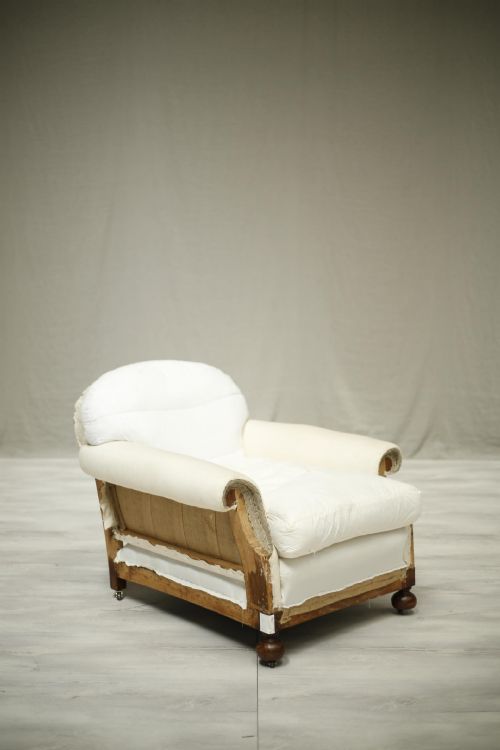 Large Deep Seated Victorian Armchair