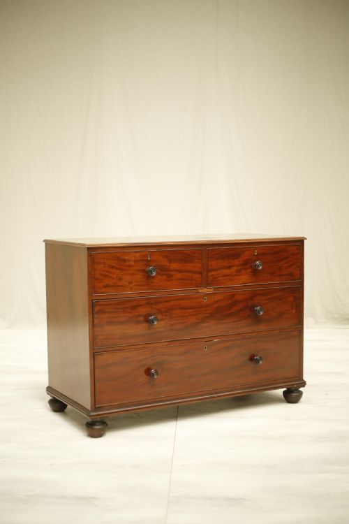 Georgian Low Mahogany Chest of Drawers