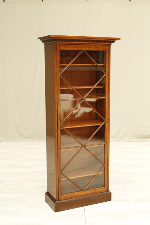 Tall Victorian Astral Glazed Display Cabinet