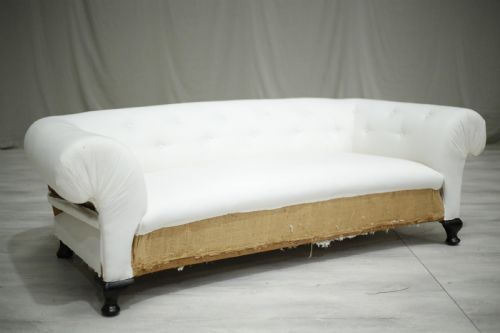 fig 1. c.1900 Antique deep seated country house sofa