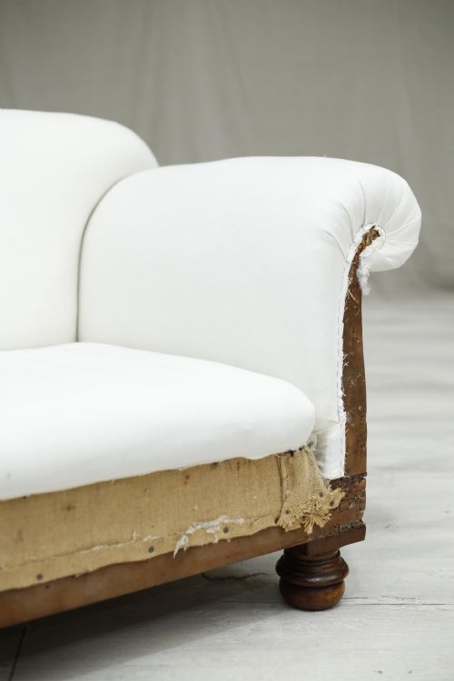 fig 1. Antique Scottish country house sofa by Morison & Co