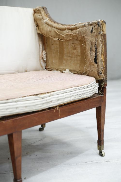 fig 1. Antique Georgian campaign sofa