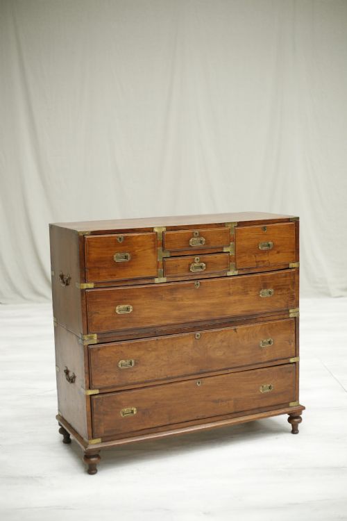 19th Century Anglo-indian Camphor Wood Campaign Drawers
