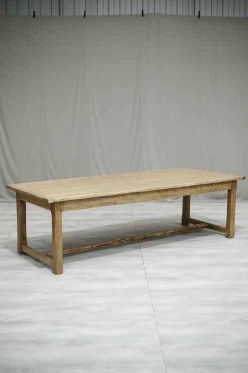 Large Antique 19th Century Linden Wood Farmhouse Table