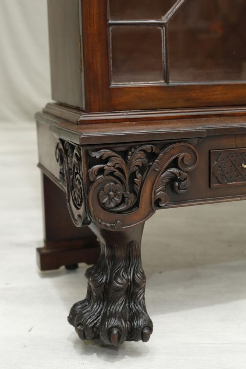 fig 2. Monumental Georgian glazed library cabinet