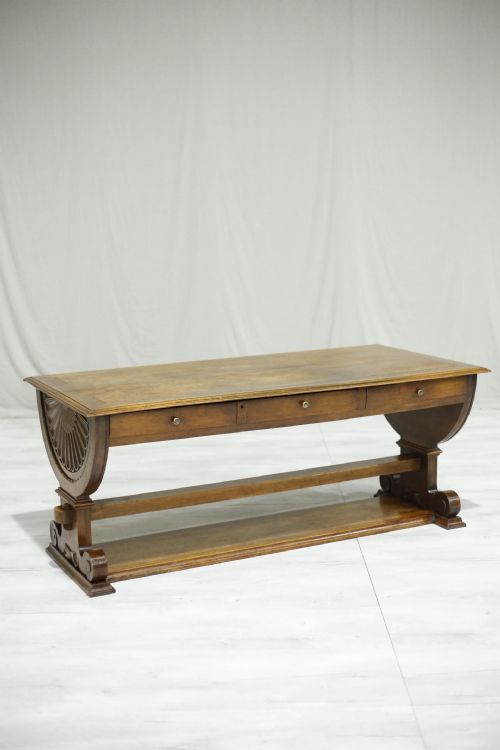 19th Century French Mahogany Drapers Table