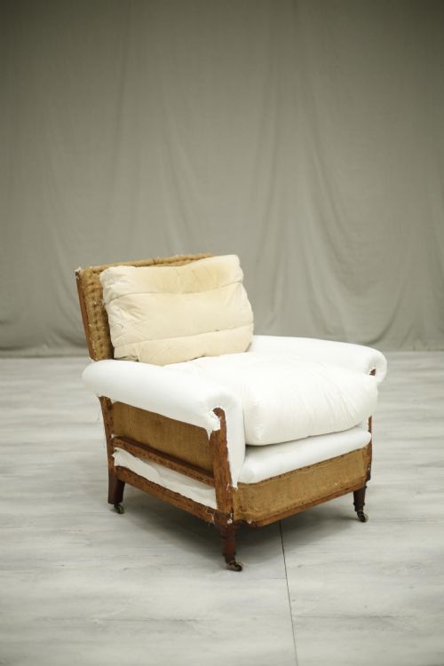 19th Century Country House Cushioned Armchair	