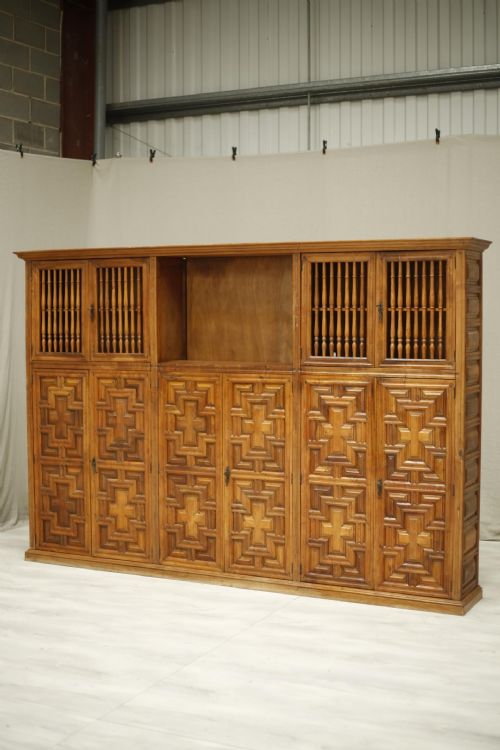 fig 1. Early 20th century Spanish walnut cupboard