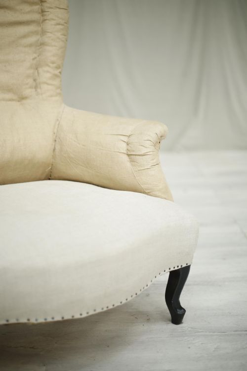 fig 1. Napoleon III High spoon backed armchair