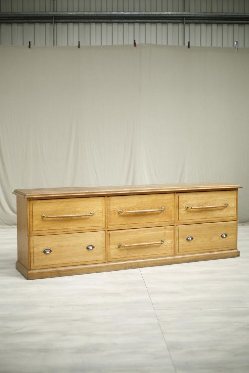 C.1920 Set of Large Oak Haberdashery Drawers