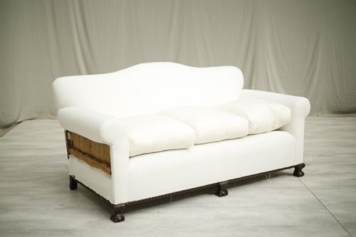 fig 1. c.1900 English country house sofa with claw feet