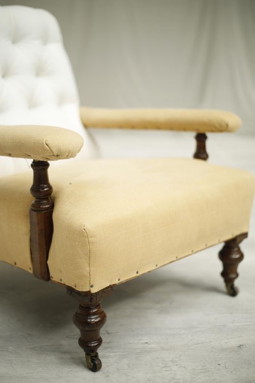 fig 1. Victorian English open armchair