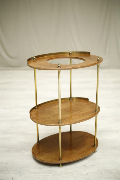 Georgian Mahogany and Brass Wash Stand