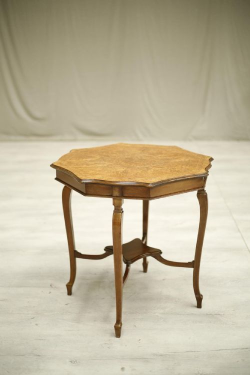 Edwardian Birdseye Maple Side Table