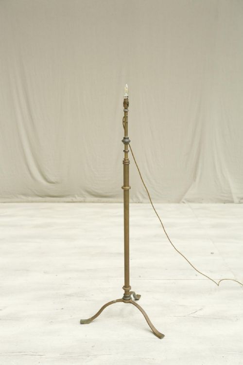 Arts and Crafts Adjustable Brass Floor Lamp