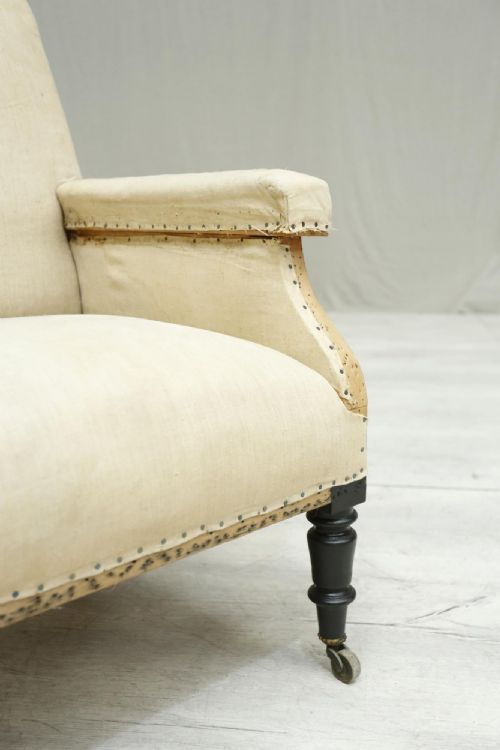 fig 1. 19th century French square backed armchair